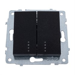 Механизм 2-клавишного выключателя OVIVO 600-000217-203 - фото 16848298