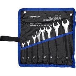 Набор комбинированных ключей Autovirazh AV-212208 - фото 16848623