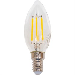 Светодиодная филаментная лампа HOROZ ELECTRIC FILAMENT CANDLE-4 4W 4200K E14 220-240V 001-013-0004 - фото 16849044