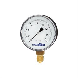 Стандартный пластиковый манометр TITAN LOCK TLPPG100D1/2 - фото 16849051