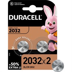 Литиевые батарейки Duracell CR2032-2BL - фото 16851196