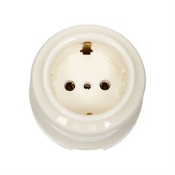 Фарфоровая двухполюсная розетка Мезонинъ аврора - фото 16856611