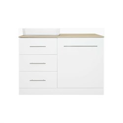 Левая тумба под стиральную машину MISTY Респект -110 - фото 16857323