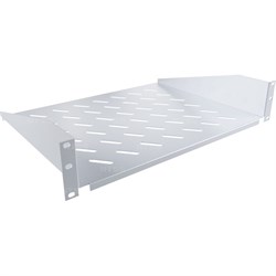 Полка переднего крепления NTSS глубина 350мм, крепление 19 2U, серый RAL 7035 - фото 16857590