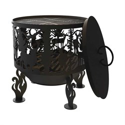 Костровая чаша FIRE-HOUSE Ch2-800олени - фото 16858091