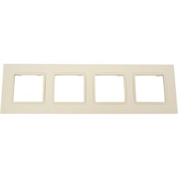 Рамка для розеток и выключателей ЭРА Elegance 14501402 Classic, на 4 поста, слоновая кость - фото 16858115