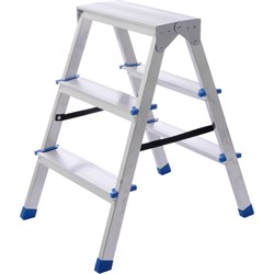 Оцинкованная двухсторонняя стремянка STAIRS OS203 - фото 16859435