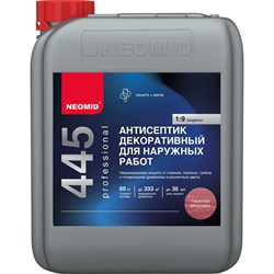 Декоративный антисептик для наружных работ NEOMID Н-445-5/таежн.бр - фото 16860125