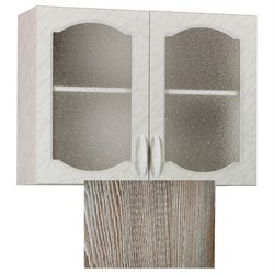 Шкаф для посуды SANTREK 80 Ель (со стеклом) фасад МДФ - фото 16861488