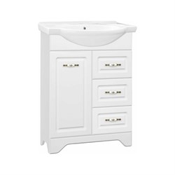 Тумба под умывальник Байкал 65, Люкс белая Style Line Олеандр-2 65 - фото 16862222