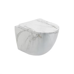 Подвесной безободковый унитаз Santi Line SL-5005MRB - фото 16862364