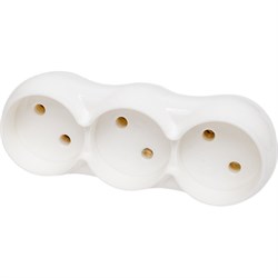 Прямой трехместный разветвитель BYLECTRICA РВ16-376 - фото 16863529