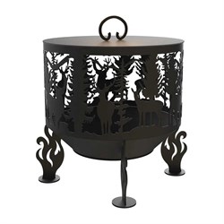 Костровая чаша FIRE-HOUSE Ch7-600олени - фото 16864511
