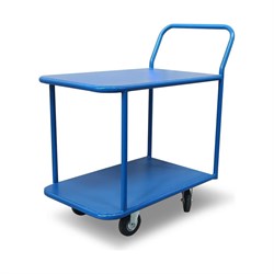 Двухъярусная платформенная тележка СТЕЛЛА-ТЕХНИК КП-2-М-5-8-160-К - фото 16864530