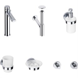 Высокий смеситель для накладной раковины Wellsee ONCE! and forever - фото 16865302