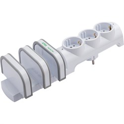 Трехместная розетка SVET РВ16-7145 - фото 16865770