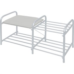 Этажерка Nika НИКА "Люкс" ЭТЛ1-1 ЭТЛ1-1/МС светло-серый/матовый серый - фото 16867331