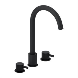 Смеситель для умывальника Damixa Scandinavian Pure трёхсекционный, черный - фото 16869261