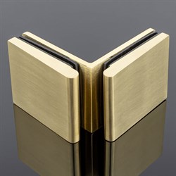 Коннектор стекло-стекло SERVICE PLUS K03-201BGD/brass - фото 16871281