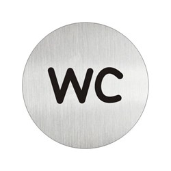 Круглая табличка-пиктограмма GRM WC - фото 16872056