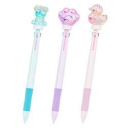 Ручка-спиннер многоцветная с акриловым топпером FUNSTER "SHINY PETS", 3 ЦВЕТА, ассорти, пишущий узел 0,7 мм, линия письма 0,35 мм, 144518 - фото 16900557