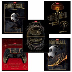 Тетрадь А5 48 л. HATBER скоба, клетка, матовая ламинация, 3D, "Ассорти" (5 видов в спайке), 48Т5лофВ1 - фото 16900697