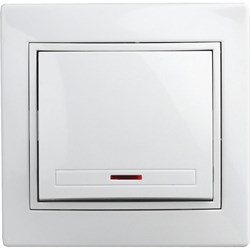 Одноклавишный выключатель INTRO Plano - фото 16909481