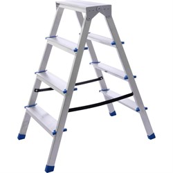 Алюминиевая двухсторонняя стремянка STAIRS ЛАЙТ - фото 16910390