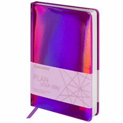 Ежедневник недатированный А5 138х213 мм BRAUBERG "Holiday" под кожу, 136 л., фиолетовый, 111671 - фото 16912662