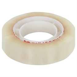 Клейкие ленты 12 мм х 33 м канцелярские BRAUBERG, комплект 12 шт., прозр., гарант. длина, 223123 - фото 16912716