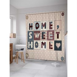 Шторка-занавеска для ванной JoyArty Дом, милый дом - фото 16921593
