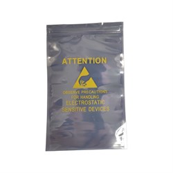 Пакет антистатический AIDACOM серия EP2401-Z внутр. размер 142x219 мм, с застежкой ZIP Top - фото 16923319