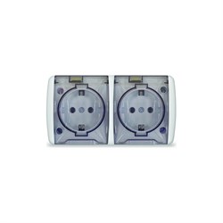 Двухместная розетка UNIVERSAL К2232 - фото 16925662