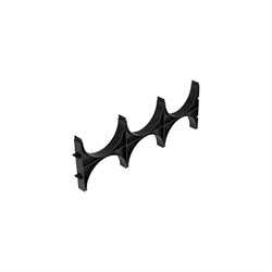 Тройной двухсторонний кластер для двустенных труб Промрукав PR08.3519 - фото 16926446