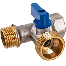 Трехпроходной шаровой кран для стиральной машины RM -3WFMM - фото 16928662