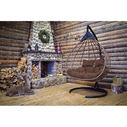 Подвесное двухместное кресло-кокон Лаура FISHT - фото 16934434