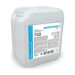 Концентрат средства очистки стеклянных и др. гладких поверхностей ИНТЕРХИМ с защитным эффектом, 5 л - фото 16934909