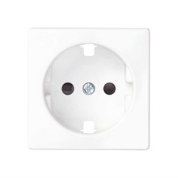 Накладка на двухполюсную розетку с заземляющим контактом Simon 82041-30 - фото 16936840