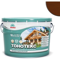 Защитно-декоративный состав для дерева KRONA Тонотекс - фото 16937854