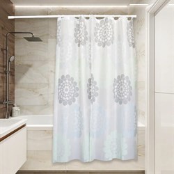 Штора для ванной Сантис peva pv-129 (кружево) 75 gsm 180x180 см - фото 16939444