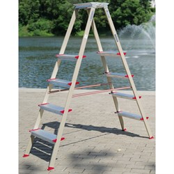 Алюминиевая стремянка Эйфель Парнас 130 - 204+1 - фото 16943224