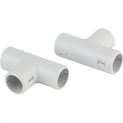 Соединительный тройник для трубы Рувинил Т01232 - фото 16946447