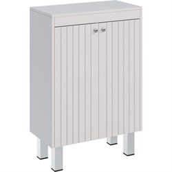 Шкаф Lemark ROMANCE 60 см, подвесной/напольный, с откидной корзиной для белья, цвет корпуса, фасада: белый гляне - фото 16948318