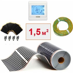 Пленочный электрический теплый пол ТеплоСофт 1,5м.кв./сенс - фото 16957910