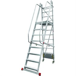 Передвижная складная лестница с площадкой НОВАЯ ВЫСОТА 3540108 - фото 16965162