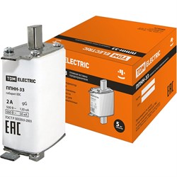 Плавкая вставка TDM ELECTRIC ППНН-33 габ.00C, 2А - фото 16966066