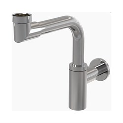 Цельнометаллический сифон для умывальника Alcadrain A403 DESIGN - фото 16966693