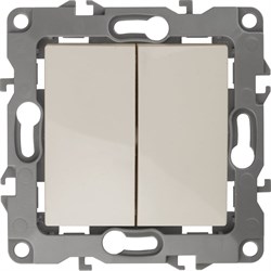 Двойной выключатель ЭРА 12-1104-02 - фото 16986085