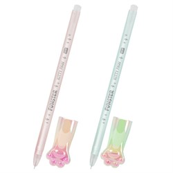 Ручка с акриловым топпером шариковая FUNSTER "KITTY PAW", СИНЯЯ, ассорти, пишущий узел 0,7 мм, линия письма 0,35 мм, 144374 - фото 17000770