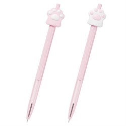 Ручка с топпером шариковая автоматическая FUNSTER "CAT PAW", СИНЯЯ, ассорти, пишущий узел 0,7 мм, линия письма 0,35 мм, 144376 - фото 17000771